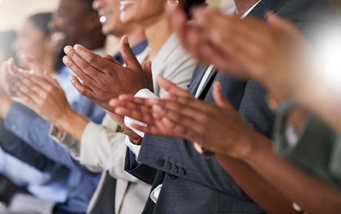People applauding